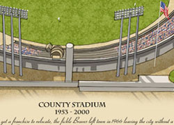 Caption under County Stadium illustration