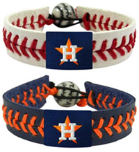Houston Astros baseball seam bracelets
