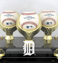Detroit Tigers acrylic baseball display cases