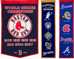 Team championship and logo heritage banners