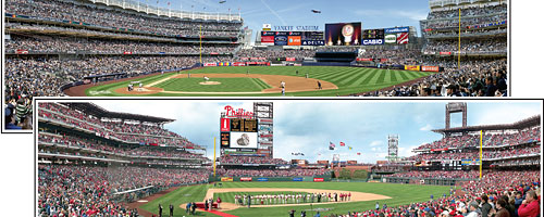 Ballpark panoramic posters by Rob Arra