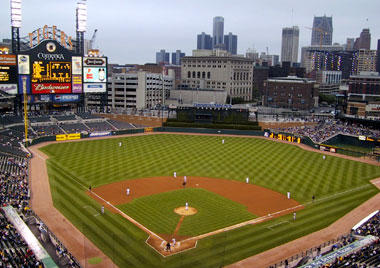 Comerica Park exterior Detroit Tigers - Awful Announcing