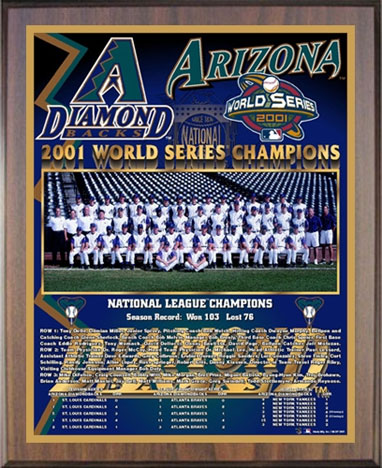 2001 World Series Champs with the AZ Diamondbacks  Arizona diamondbacks, World  series, 2001 world series