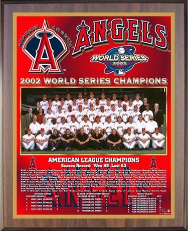 Darin Erstad 2002 Anaheim LA Angels World Series Home & Road