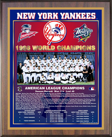 New York Yankees Homage 1998 World Series Champions Tri