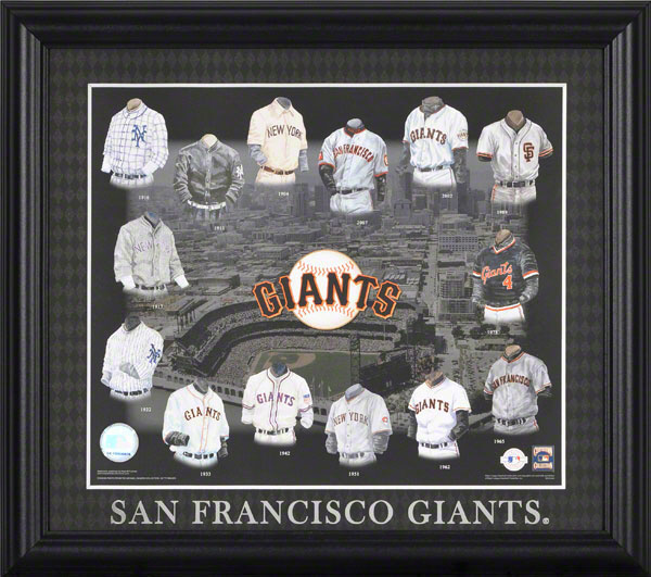 San Francisco Giants uniform evolution plaqued poster – Heritage Sports  Stuff