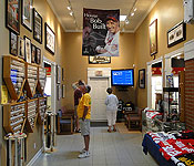 An Indians fan visits the Bob Feller Museum in Van Meter, Iowa - Covering  the Corner
