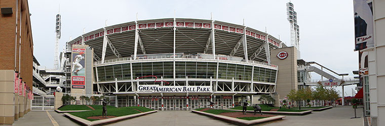 Cincinnati Reds Fanatics Authentic Unsigned Great American Ball Park Front  Entrance Photograph
