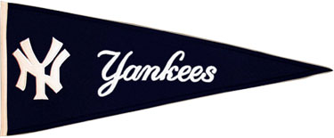 1950s NY New York Yankees Vintage Pennant Flag MLB Baseball 