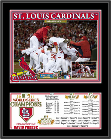 Lids St. Louis Cardinals 2011 World Series Champions 12'' x 15'' Plaque