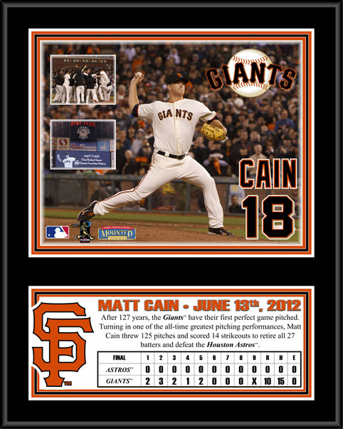 Cain fires perfect game for Giants